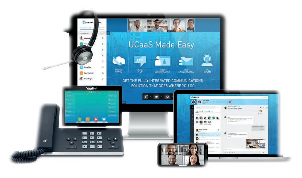 EagleMercury on a desktop computer, desk phone, laptop and smartphone