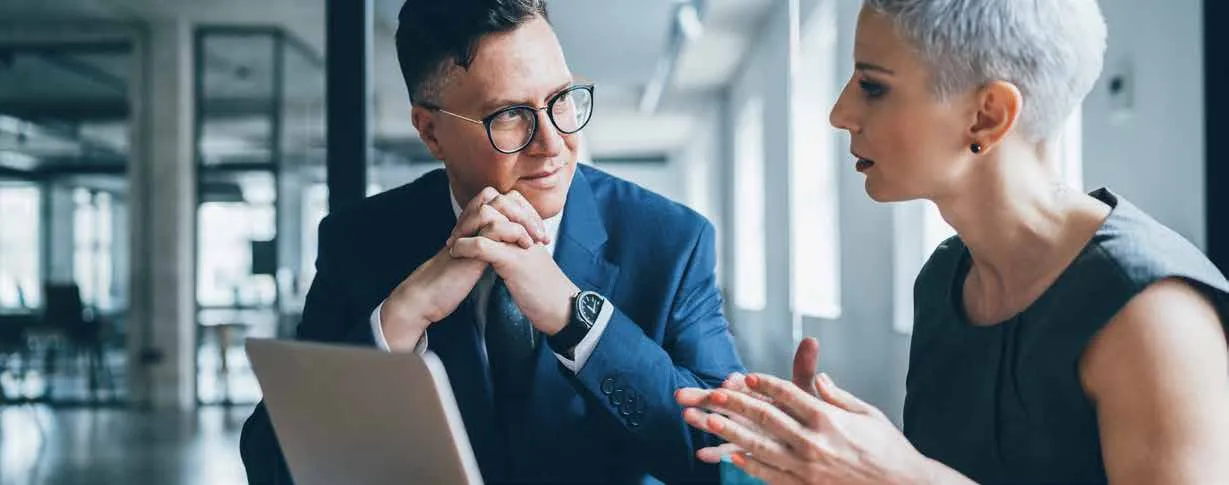 Business meeting in an office